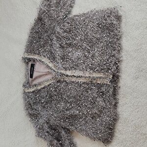 Zara Basic M cardigan funky fun jacket, gray pink